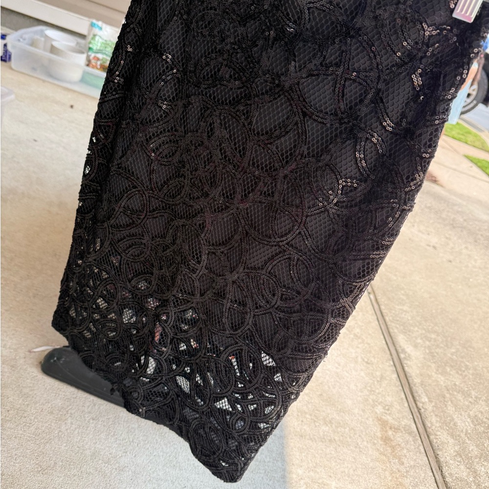 Express Black Lace Skirt